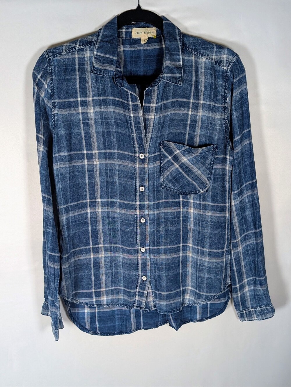 cloth & stone Indigo Plaid Button-Down Shirt - Men's